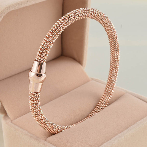 Stainless Steel Twisted Cable Bangle