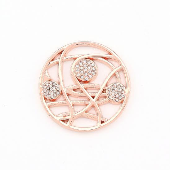 Circle Diamanté Swirl Disk