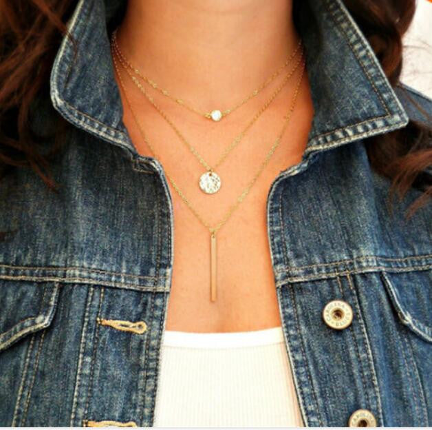 Three Tier Layered Necklace
