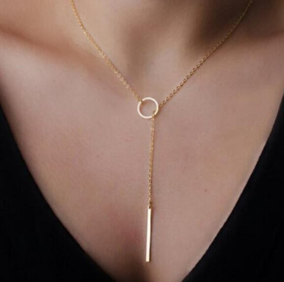 Circle & Bar Necklace