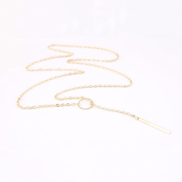 Circle & Bar Necklace
