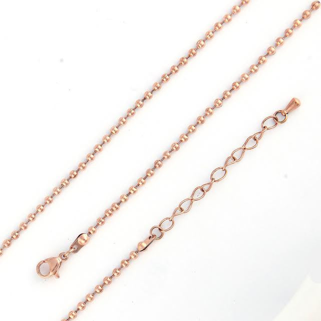 Rose Gold Plated Bauble Chain