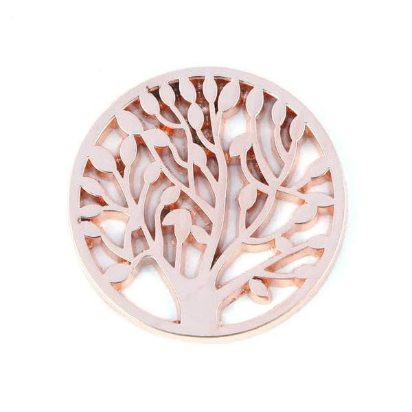 Rose Gold Plated Tree Disk