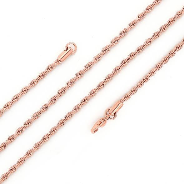 Rose Gold Plated Twist Chain